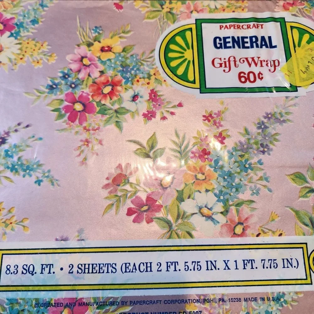 Vintage Mixed Lot 5 Gift‎ Wrapping Paper Pack Various Occasions New In Packaging